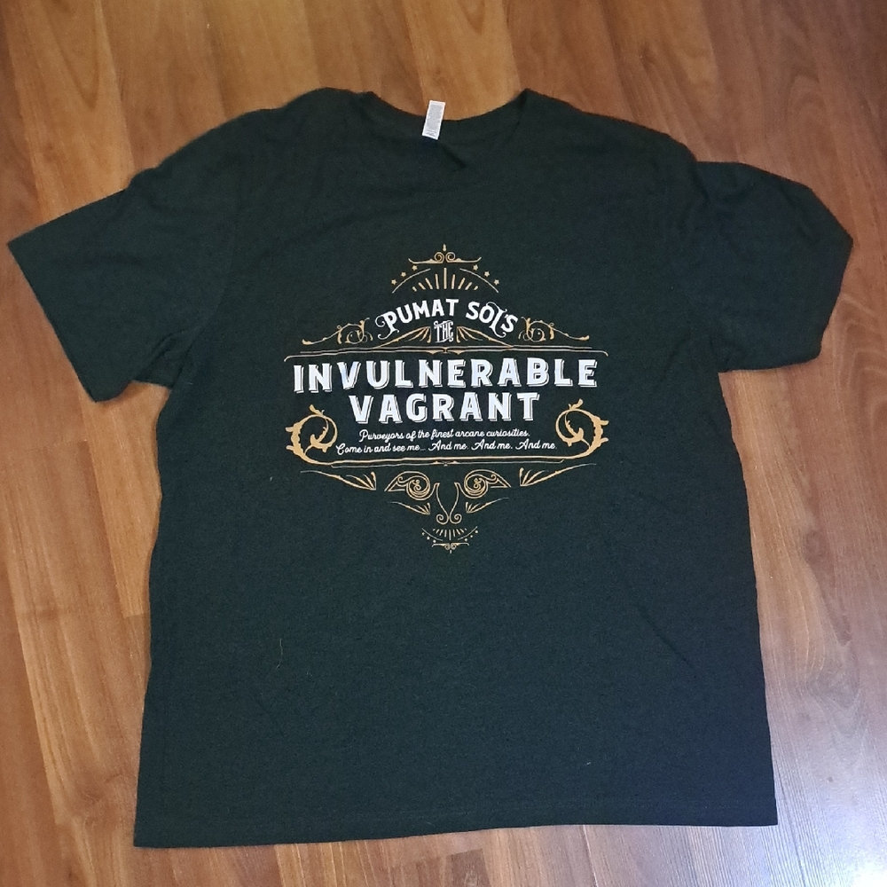 Invulnerable Vagrant Graphic Tee - Dark Green